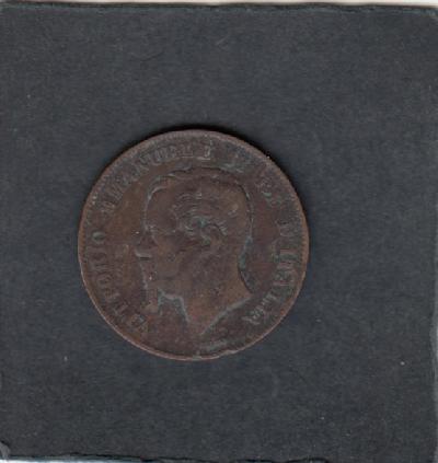 Beschrijving: 5 Centesimi EMANUELA II